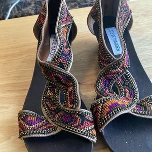 Steve Madden Multi-Colored Sandals-Size 6M